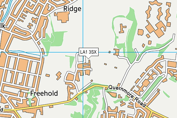 LA1 3SX map - OS VectorMap District (Ordnance Survey) LA1 3SX map - OS VectorMap District (Ordnance Survey)