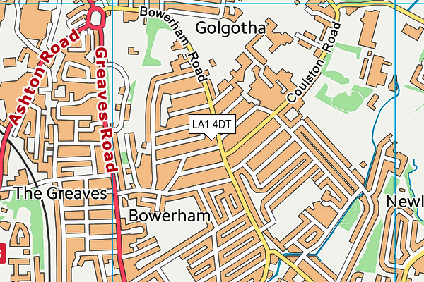 LA1 4DT map - OS VectorMap District (Ordnance Survey) LA1 4DT map - OS VectorMap District (Ordnance Survey)