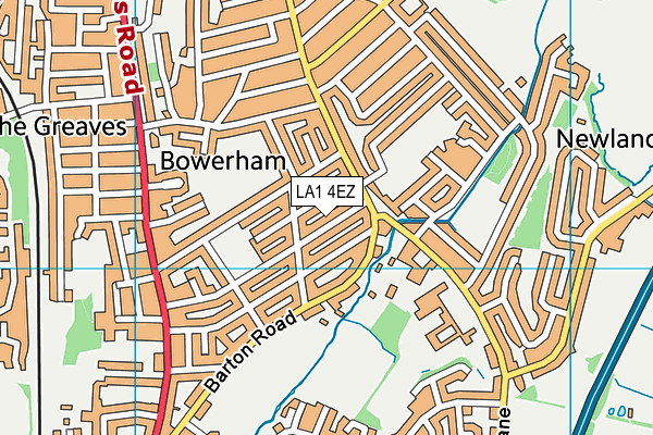 LA1 4EZ map - OS VectorMap District (Ordnance Survey) LA1 4EZ map - OS VectorMap District (Ordnance Survey)