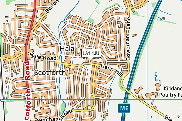LA1 4JU map - OS VectorMap District (Ordnance Survey) LA1 4JU map - OS VectorMap District (Ordnance Survey)