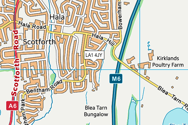 LA1 4JY map - OS VectorMap District (Ordnance Survey) LA1 4JY map - OS VectorMap District (Ordnance Survey)