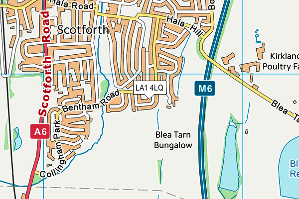LA1 4LQ map - OS VectorMap District (Ordnance Survey)
