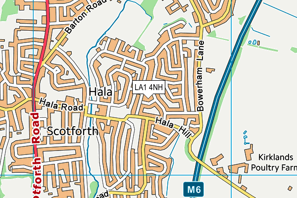 LA1 4NH map - OS VectorMap District (Ordnance Survey) LA1 4NH map - OS VectorMap District (Ordnance Survey)
