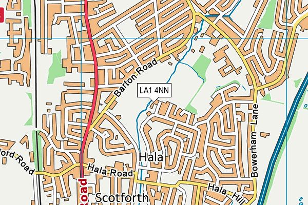 LA1 4NN map - OS VectorMap District (Ordnance Survey) LA1 4NN map - OS VectorMap District (Ordnance Survey)