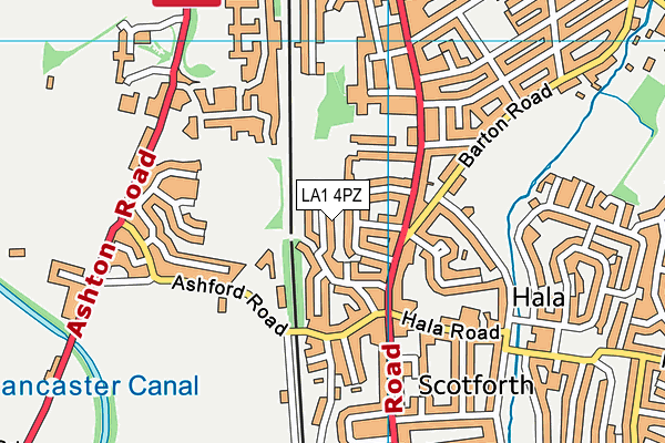 LA1 4PZ map - OS VectorMap District (Ordnance Survey) LA1 4PZ map - OS VectorMap District (Ordnance Survey)
