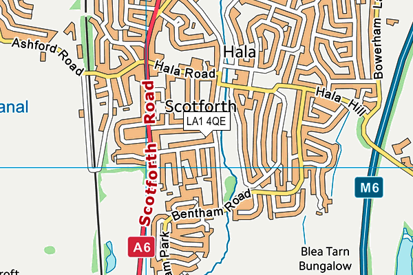 LA1 4QE map - OS VectorMap District (Ordnance Survey) LA1 4QE map - OS VectorMap District (Ordnance Survey)