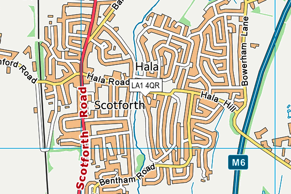 LA1 4QR map - OS VectorMap District (Ordnance Survey) LA1 4QR map - OS VectorMap District (Ordnance Survey)