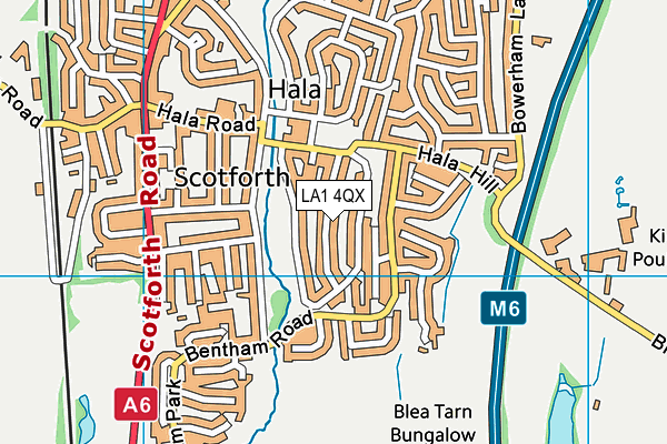 LA1 4QX map - OS VectorMap District (Ordnance Survey) LA1 4QX map - OS VectorMap District (Ordnance Survey)