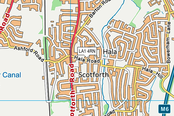 LA1 4RN map - OS VectorMap District (Ordnance Survey) LA1 4RN map - OS VectorMap District (Ordnance Survey)