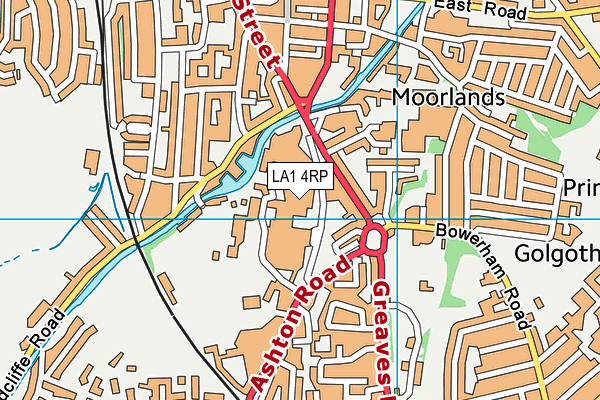 LA1 4RP map - OS VectorMap District (Ordnance Survey) LA1 4RP map - OS VectorMap District (Ordnance Survey)