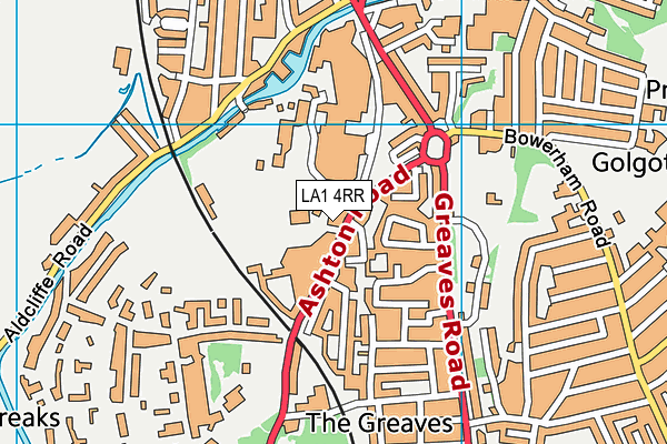 LA1 4RR map - OS VectorMap District (Ordnance Survey) LA1 4RR map - OS VectorMap District (Ordnance Survey)