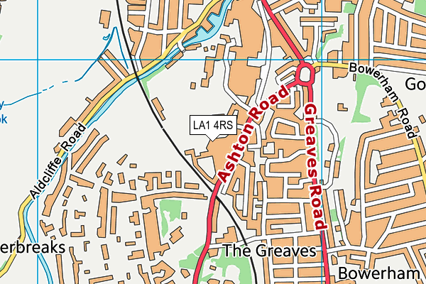 LA1 4RS map - OS VectorMap District (Ordnance Survey) LA1 4RS map - OS VectorMap District (Ordnance Survey)