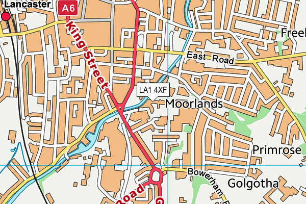 LA1 4XF map - OS VectorMap District (Ordnance Survey) LA1 4XF map - OS VectorMap District (Ordnance Survey)