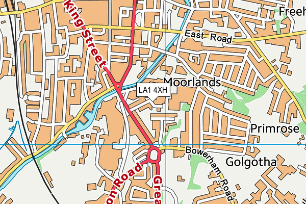 LA1 4XH map - OS VectorMap District (Ordnance Survey) LA1 4XH map - OS VectorMap District (Ordnance Survey)