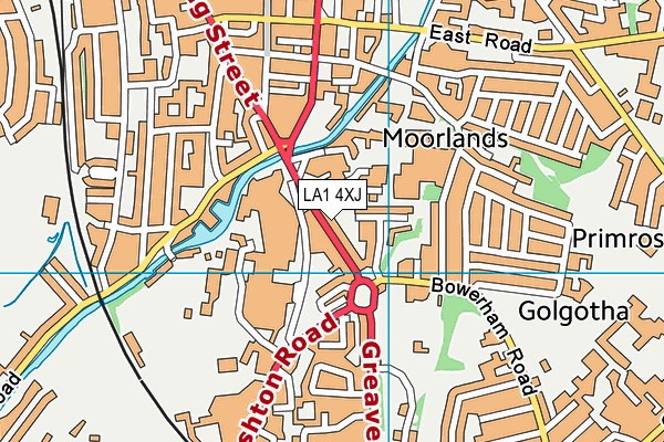 LA1 4XJ map - OS VectorMap District (Ordnance Survey) LA1 4XJ map - OS VectorMap District (Ordnance Survey)