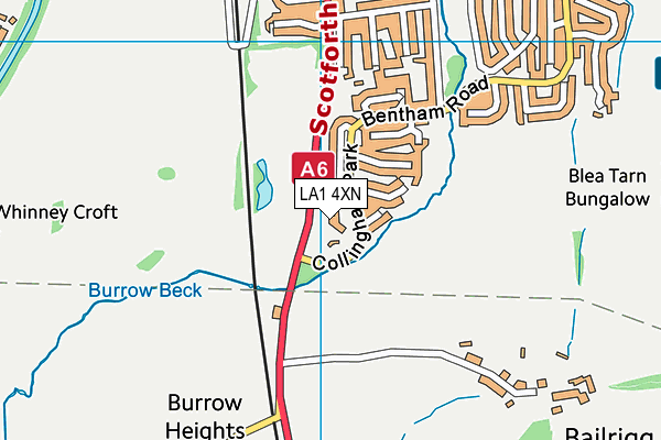 LA1 4XN map - OS VectorMap District (Ordnance Survey) LA1 4XN map - OS VectorMap District (Ordnance Survey)