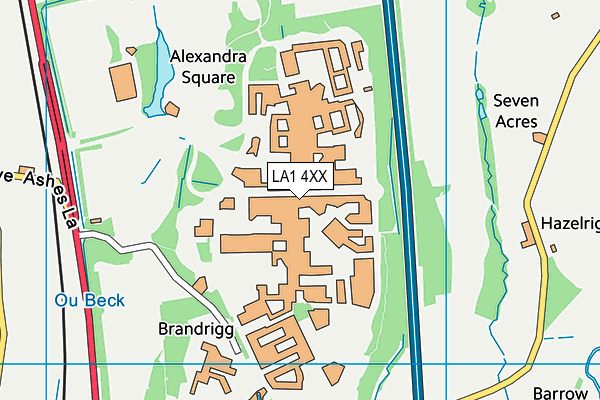 LA1 4XX map - OS VectorMap District (Ordnance Survey) LA1 4XX map - OS VectorMap District (Ordnance Survey)