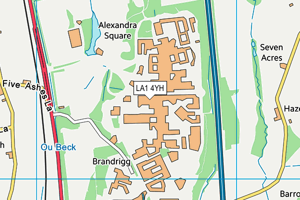 LA1 4YH map - OS VectorMap District (Ordnance Survey) LA1 4YH map - OS VectorMap District (Ordnance Survey)