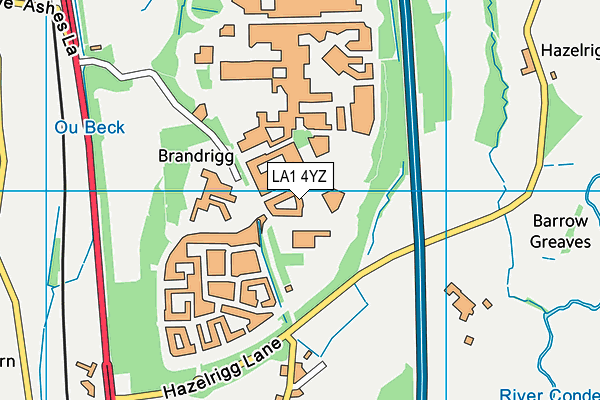 LA1 4YZ map - OS VectorMap District (Ordnance Survey) LA1 4YZ map - OS VectorMap District (Ordnance Survey)