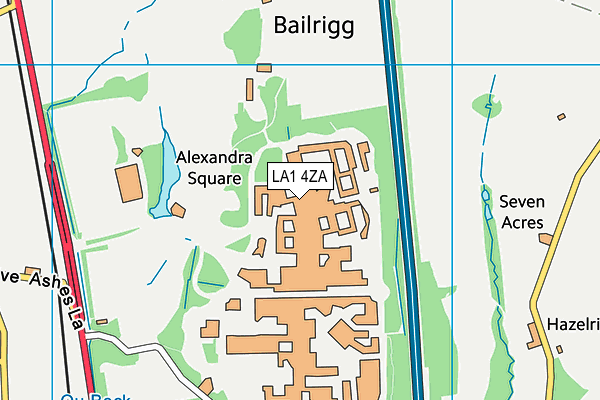 LA1 4ZA map - OS VectorMap District (Ordnance Survey) LA1 4ZA map - OS VectorMap District (Ordnance Survey)