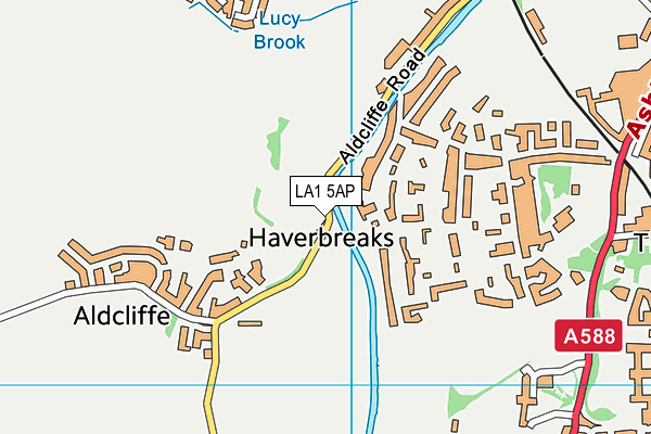 LA1 5AP map - OS VectorMap District (Ordnance Survey) LA1 5AP map - OS VectorMap District (Ordnance Survey)