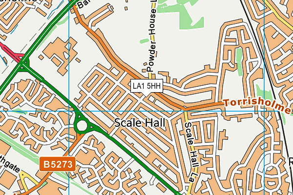 LA1 5HH map - OS VectorMap District (Ordnance Survey) LA1 5HH map - OS VectorMap District (Ordnance Survey)
