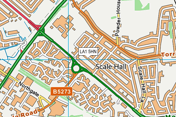 LA1 5HN map - OS VectorMap District (Ordnance Survey) LA1 5HN map - OS VectorMap District (Ordnance Survey)