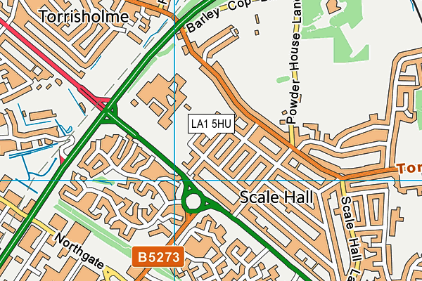 LA1 5HU map - OS VectorMap District (Ordnance Survey) LA1 5HU map - OS VectorMap District (Ordnance Survey)