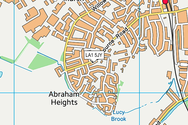 LA1 5JY map - OS VectorMap District (Ordnance Survey) LA1 5JY map - OS VectorMap District (Ordnance Survey)
