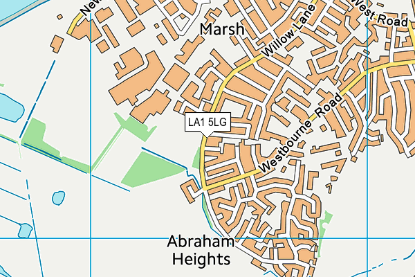 LA1 5LG map - OS VectorMap District (Ordnance Survey) LA1 5LG map - OS VectorMap District (Ordnance Survey)