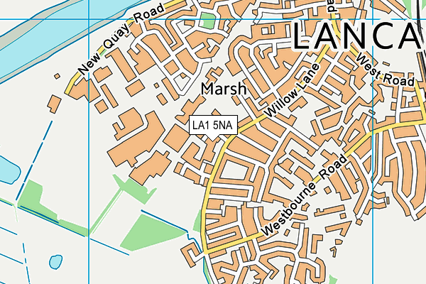 LA1 5NA map - OS VectorMap District (Ordnance Survey) LA1 5NA map - OS VectorMap District (Ordnance Survey)