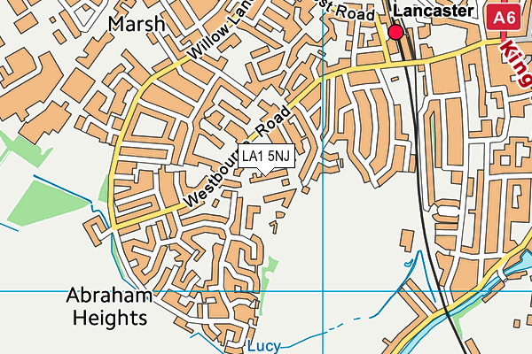 LA1 5NJ map - OS VectorMap District (Ordnance Survey) LA1 5NJ map - OS VectorMap District (Ordnance Survey)