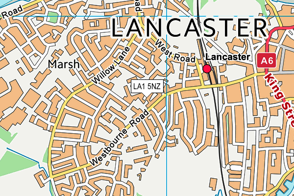 LA1 5NZ map - OS VectorMap District (Ordnance Survey) LA1 5NZ map - OS VectorMap District (Ordnance Survey)