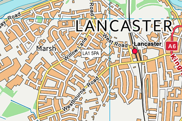 LA1 5PA map - OS VectorMap District (Ordnance Survey) LA1 5PA map - OS VectorMap District (Ordnance Survey)