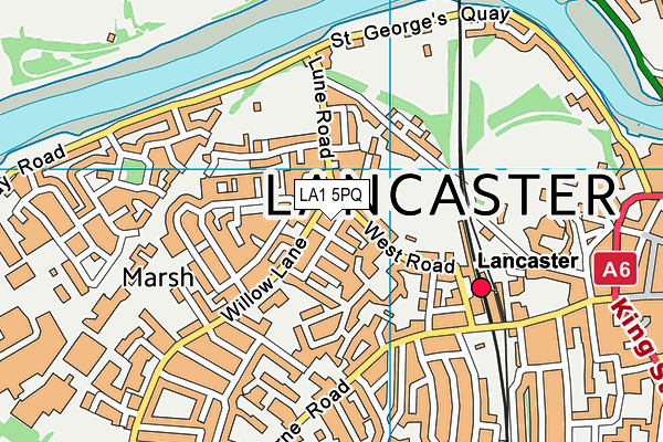 LA1 5PQ map - OS VectorMap District (Ordnance Survey) LA1 5PQ map - OS VectorMap District (Ordnance Survey)