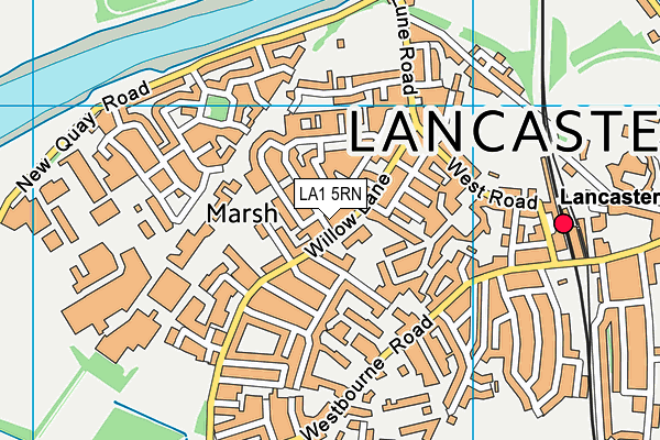 LA1 5RN map - OS VectorMap District (Ordnance Survey) LA1 5RN map - OS VectorMap District (Ordnance Survey)