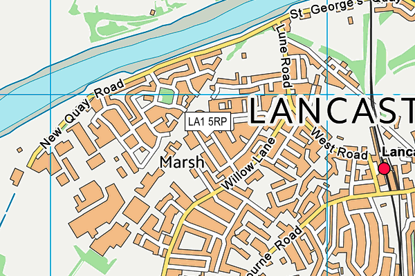 LA1 5RP map - OS VectorMap District (Ordnance Survey) LA1 5RP map - OS VectorMap District (Ordnance Survey)
