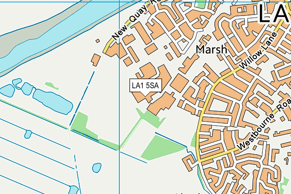 LA1 5SA map - OS VectorMap District (Ordnance Survey) LA1 5SA map - OS VectorMap District (Ordnance Survey)