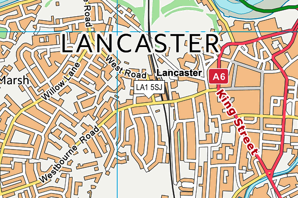 LA1 5SJ map - OS VectorMap District (Ordnance Survey) LA1 5SJ map - OS VectorMap District (Ordnance Survey)
