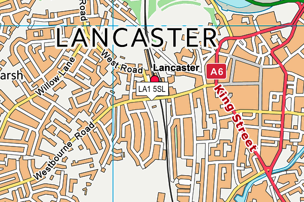 LA1 5SL map - OS VectorMap District (Ordnance Survey) LA1 5SL map - OS VectorMap District (Ordnance Survey)