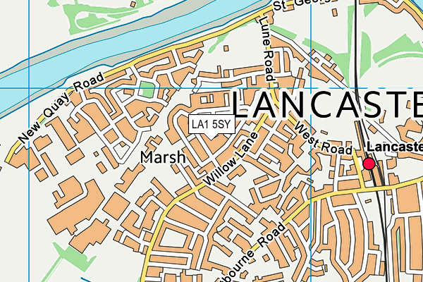 LA1 5SY map - OS VectorMap District (Ordnance Survey) LA1 5SY map - OS VectorMap District (Ordnance Survey)