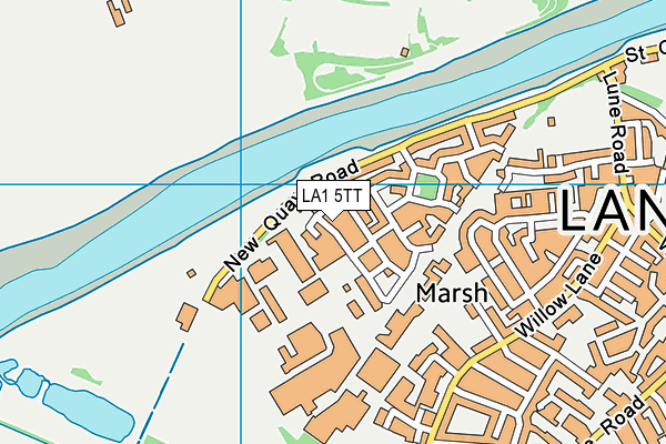 LA1 5TT map - OS VectorMap District (Ordnance Survey) LA1 5TT map - OS VectorMap District (Ordnance Survey)