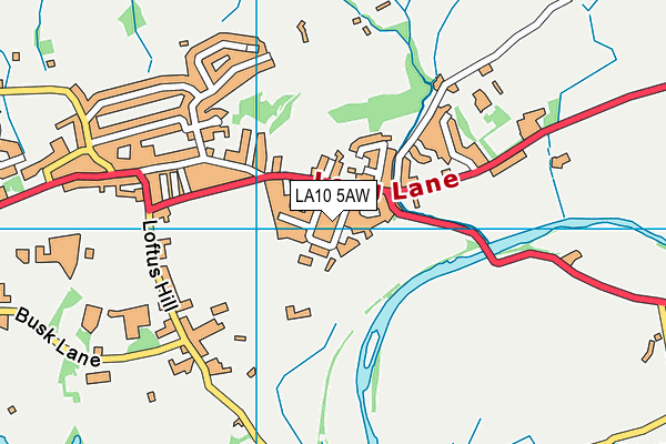 LA10 5AW map - OS VectorMap District (Ordnance Survey) LA10 5AW map - OS VectorMap District (Ordnance Survey)