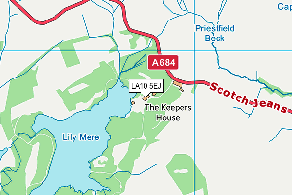LA10 5EJ map - OS VectorMap District (Ordnance Survey) LA10 5EJ map - OS VectorMap District (Ordnance Survey)