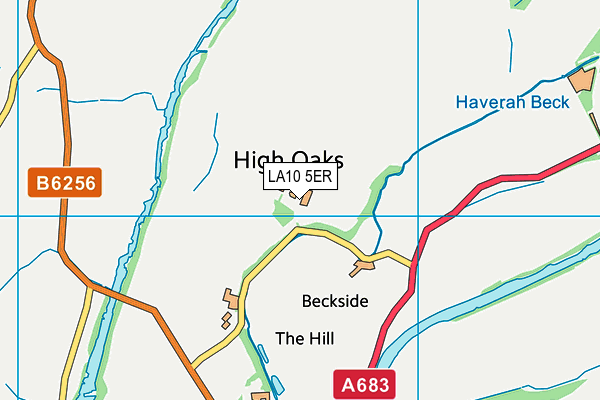 LA10 5ER map - OS VectorMap District (Ordnance Survey) LA10 5ER map - OS VectorMap District (Ordnance Survey)