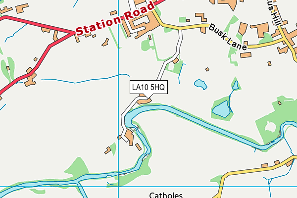 LA10 5HQ map - OS VectorMap District (Ordnance Survey) LA10 5HQ map - OS VectorMap District (Ordnance Survey)
