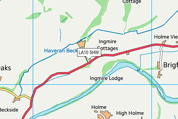 LA10 5HW map - OS VectorMap District (Ordnance Survey) LA10 5HW map - OS VectorMap District (Ordnance Survey)