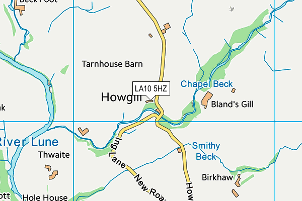 LA10 5HZ map - OS VectorMap District (Ordnance Survey) LA10 5HZ map - OS VectorMap District (Ordnance Survey)