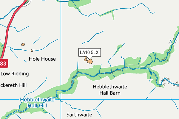 LA10 5LX map - OS VectorMap District (Ordnance Survey) LA10 5LX map - OS VectorMap District (Ordnance Survey)