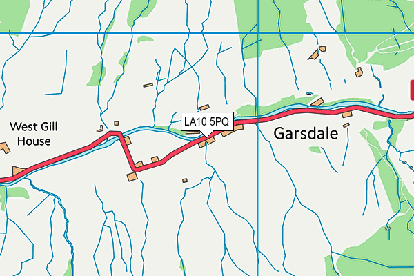LA10 5PQ map - OS VectorMap District (Ordnance Survey)
